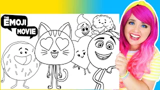 Coloring The Emoji Movie Characters Coloring Pages | Primsacolor Pencils