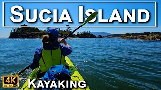 Kayaking in a day around beautiful Sucia Island, Pacific Northwest in 4K UHD