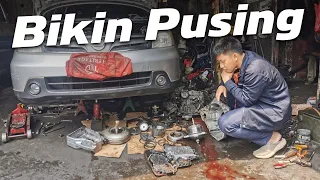 BONGKAR TOTAL TRANSMISI MATIC NISSAN LIVINA !!