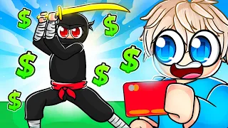 Spending $100,000 to Become The STRONGEST NINJA in Roblox!