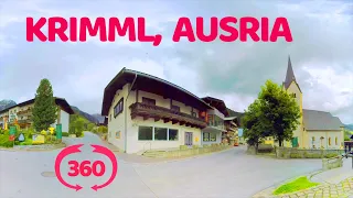 Krimml Austria VR 360 travel video Криммль Австрия