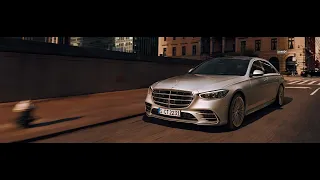 2022 Mercedes S-Class - interior and Exterior Detail. Ultra Luxury Legendary Sedan.