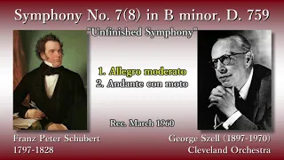 Schubert: Symphony No. 7(8) `Unfinished`, Szell & ClevelandO (1960) シューベルト 交響曲第7(8)番 セル