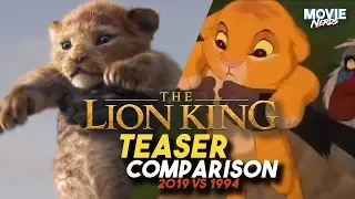 The Lion King Trailer Comparison to The Original