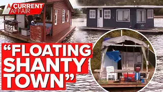 'Floating shanty town' facing crackdown | A Current Affair