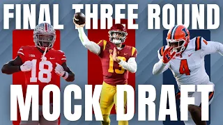 3 ROUND 2024 NFL Mock Draft WITH TRADES | My Final 2024 NFL Mock Draft