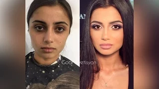 Goar Avetisyan: Before and After makeup transformation