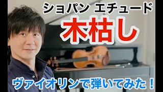 ショパン エチュードOp.25-11「木枯し」をヴァイオリンで弾いてみたChopin Etude 25-11 "Winter Wind" Violin Cover