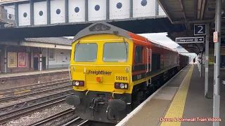 Class 08, 59, 66 and 70 trains @ Eastleigh Station - 13/05/24