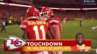 Patrick Mahomes Touchdown Pass to Marquez Valdes-Scantling | Bengals vs Chiefs|2023 AFC Championship