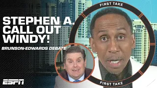 YOU’RE BEING DRAMATIC! 🗣️ - Stephen A. to Brian Windhorst on Brunson-Edwards debate | First Take