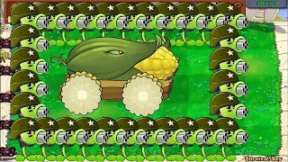 99 Gatling Pea Cob Cannon vs Zomboss - Plants vs Zombies Battlez