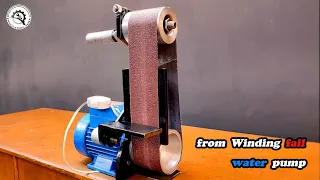 DIY Belt grinder from Completely damaged Water Pump