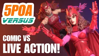 SCARLET WITCH VERSUS! Marvel Legends Wandavision vs West Coast Avengers - 5POA Action Figure Review