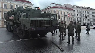 Поломка техники на генеральной репетиции парада.