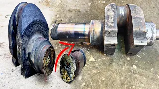 How to repair an old broken crank not found in the market|#restoration #repairing #marketing #repair