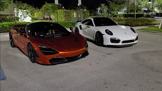 2018 McLaren 720S MS109 Tune vs 2016 Porsche 911 Turbo S 68mm Hybrid Turbos 93 & Meth