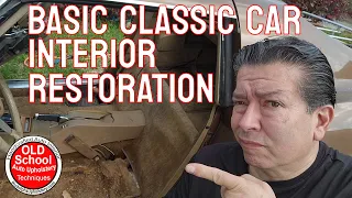 How To DIY Old Classic Car Upholstery Restoration #doityourself