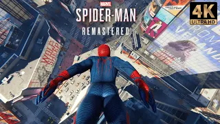 Spider-Man Remastered: swinging in New York and trying suits | Free Roam Gameplay | PS5™ 4K HD