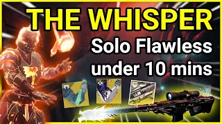 THE WHISPER Exotic Mission Titan Solo Flawless in under 10 minutes - Destiny 2 Into The Light