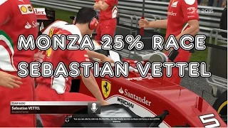 F1 2016 - Monza 25% Race - Sebastian Vettel - Ferrari