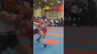 Kickboks Nakavt Kaan Doğan Mavi Köşe Surata Lowkick Tekme