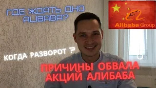 Обзор акций Alibaba | Причины обвала акций Алибаба | Где ждать дно и когда разворот?