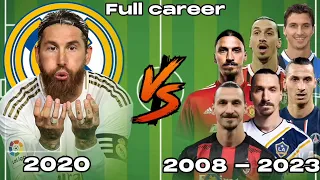RM Ramos VS Zlatan ibrahimovic full career 2008-2023 🔥💪#video #football