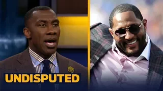 Shannon Sharpe reacts to Ray Lewis' 'I wasn't protesting, I was praising God' comment |  UNDISPUTED