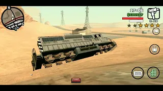 I go to another city with train but my train overturned = GTA SAN ANDREAS.|#gaming