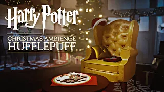 Hufflepuff ◈ Christmas Night at Hogwarts 🎄 Harry Potter inspired Holiday Ambience & Soft Music