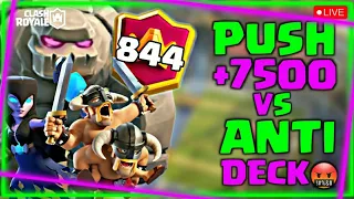 Push +7500 With Golem - Against Hc Deck - Best Golem Deck - Clash Royale - #clashroyale #topladder