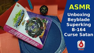 Unboxing Beyblade Superking B-164 Curse Satan Hurricane Universe 1D Brand Flame ASMR No Sound