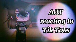 ~AOT reacting to Tik Toks~//MY AU//FACE REVEAL AT THE END//⚠️MANGA SPOILERS⚠️//MANGA CHAPTER 139//