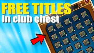 TAKE THESE FREE TITLES FROM OUR CLUB CHEST