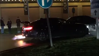 Flame trowing BMW 440i pops and bangs