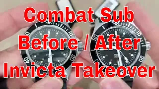 Glycine Combat Sub before and after Invicta take over