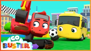 🚧School Sports Day (Cut Down) 🚜 | Go Buster & Digley and Dazey | Kids Construction Truck Cartoons