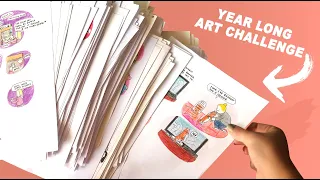 YEAR LONG ART CHALLENGE! I made a comic everyday for a year.