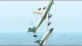 NASA Space Shuttle Falls Off B747 Carrier During Vertical Take Off [XP11]