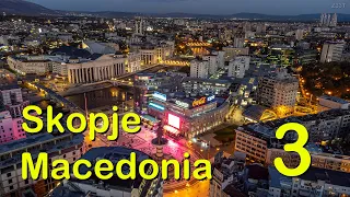 Skopje - Macedonia (Evening footage from above) 3