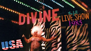 DIVINE 🔥👠🎤 'FULL LIVE CLUB SHOW VIDEO 1985 USA' Hi-NRG Disco Drag John Waters PWL Bobby Orlando 80s