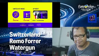 Reaction to Remo Forrer - Watergun - Switzerland at the Eurovision Song Contest 2023