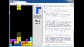 AI Plays Tetris - Clears 110 Lines, Gets Super Fast