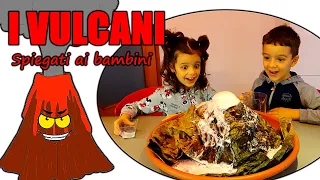 🌋 I VULCANI spiegati ai bambini + ESPERIMENTO eruzione vulcanica 💥 (Lezione di scienze)