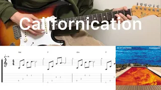Red Hot Chili Peppers - Californication (guitar cover with tabs & chords)