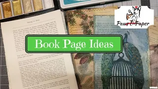 How to Use Book Pages for Junk Journals: Journal Cards pt 1