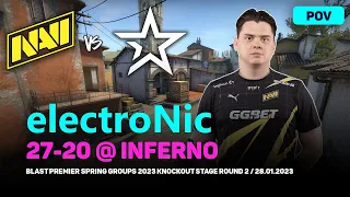 CSGO POV NAVI electronic (27-20) vs Complexity (INFERNO) @ BLAST Premier Spring Groups 2023