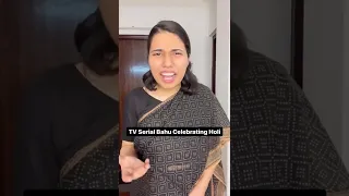 TV Serial Bahu Celebrating Holi | Salonayyy | Saloni Gaur