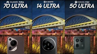 Huawei Pura 70 Ultra VS Xiaomi 14 Ultra VS Motorola Edge 50 Ultra | Camera Comparison